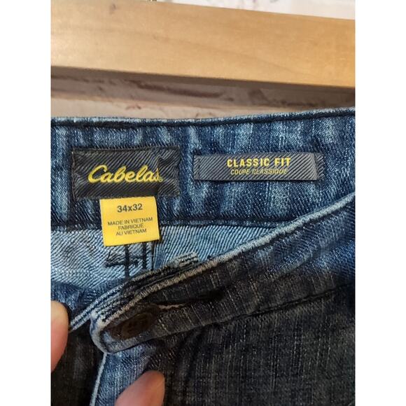 Cabela's Brush Pants Men's 34 X 32 Roughneck Upland Hunting Double Knee Jeans - Picture 4 of 10